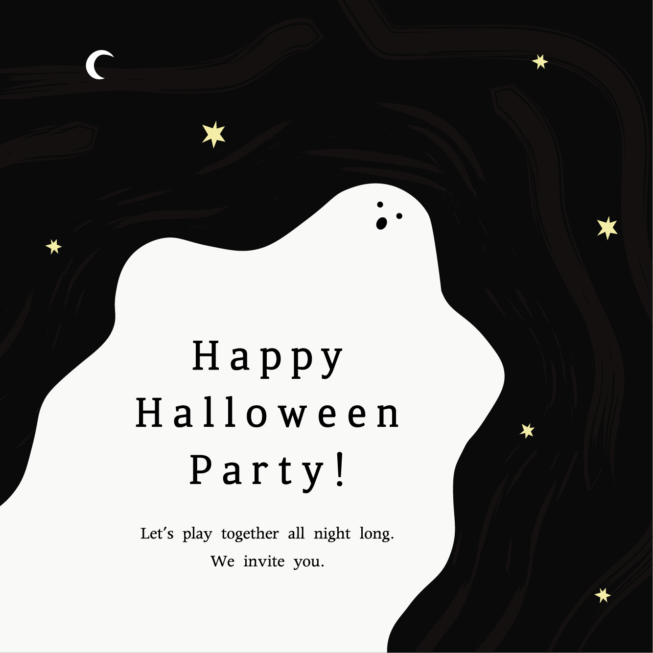 Halloween Party 초대장 템플릿